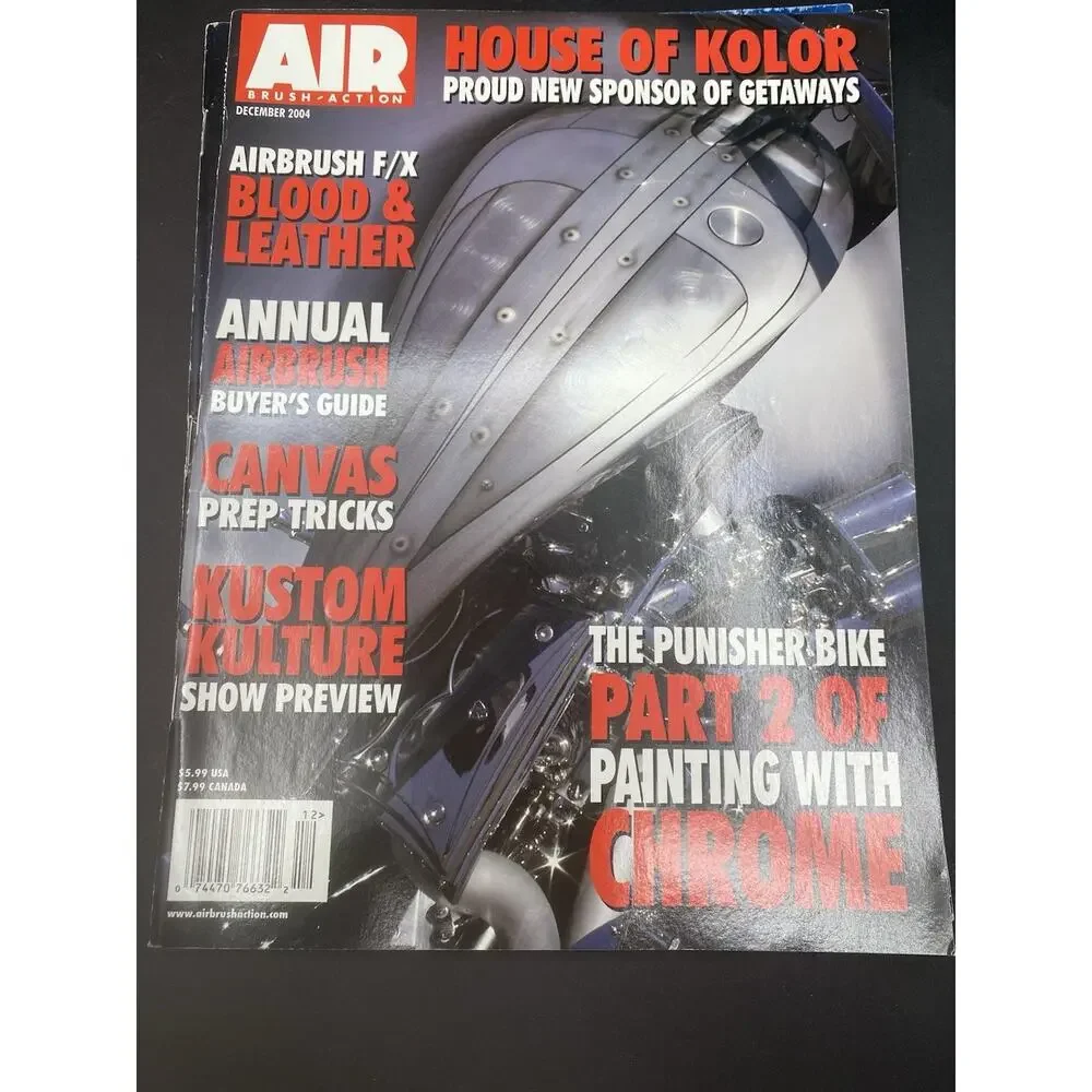 Lot Of 4 AIRBRUSH ACTION MAGAZINES February/December /Hot Rod Issue